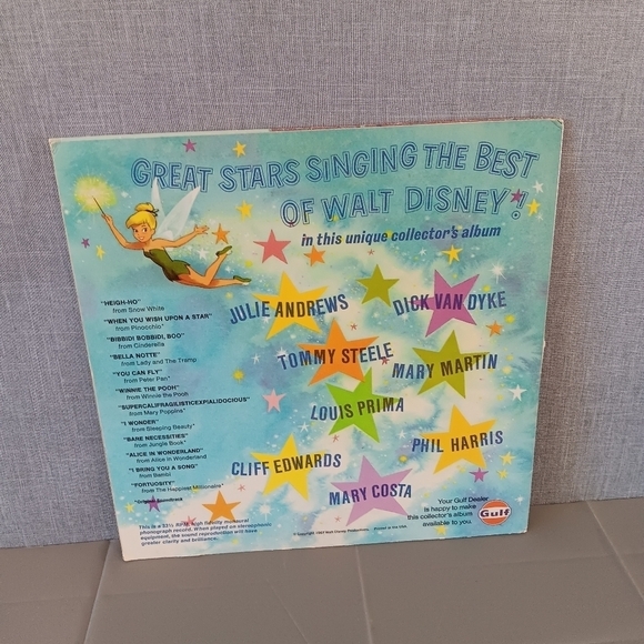 VTG Snow White Disney's Happiest Songs Cardboard Record Cover Bambi Pooh +MORE - Picture 2 of 5